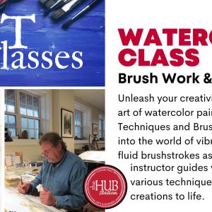 Watercolor Art Class_Brushwork and Tech_Adult Art_Art Workshop